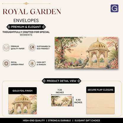 Royal Garden Print Envelope