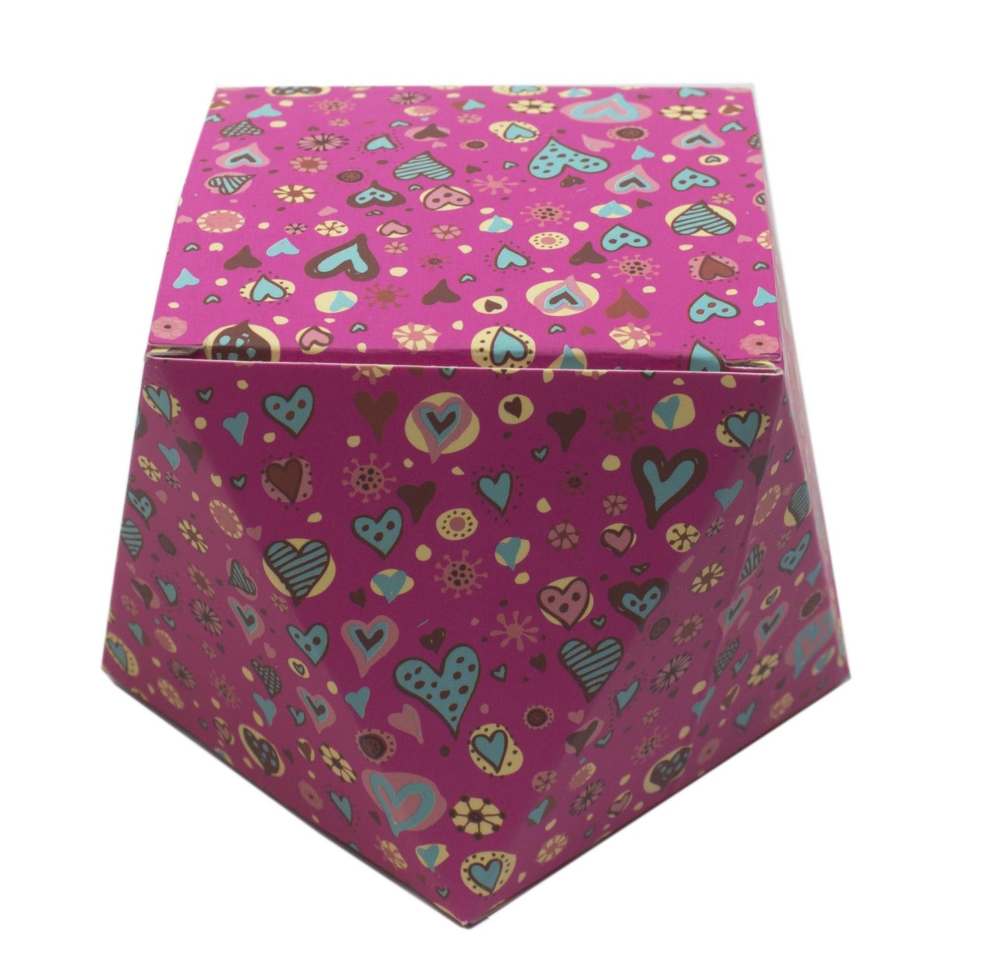 Polygon Shape Folding Box Pink