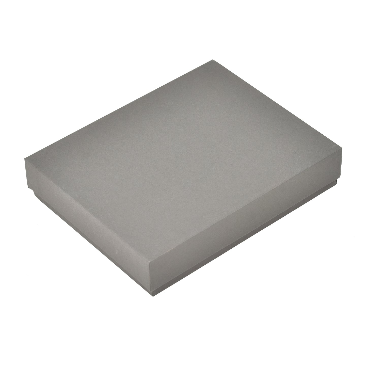 Luxury Grey Top Bottom Necklace Box – Premium Velvet Lined Jewelry Presentation Case | Grownex Packaging | Jewellery Box