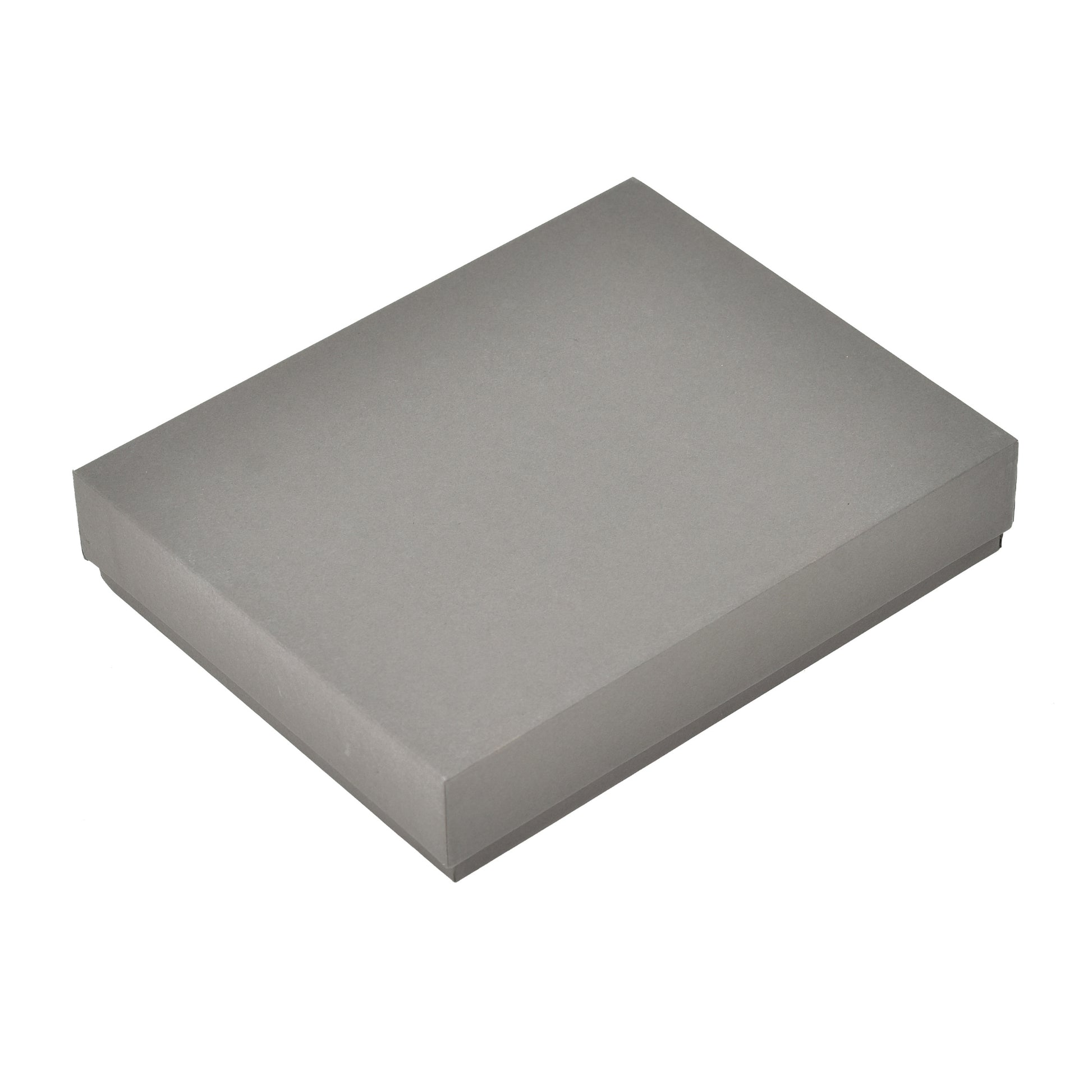 Luxury Grey Top Bottom Necklace Box – Premium Velvet Lined Jewelry Presentation Case | Grownex Packaging | Jewellery Box