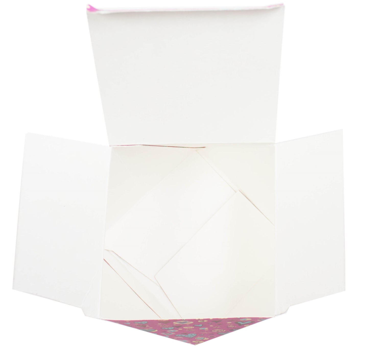 Polygon Shape Folding Box Pink