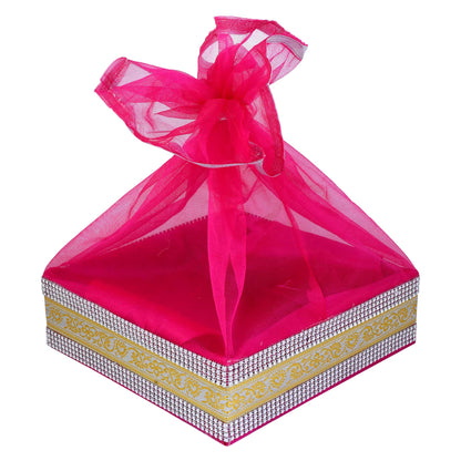 5 Piece Combo Large Decorative Sweet Box Set (12x12x3 Inch) | Festive Gift Packing Box for Diwali, Wedding & Return Gifts | Grownex Packaging | Basket & Tray