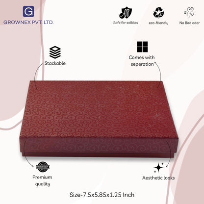 12 Pcs Cavity Chocolate Box - Brown | Grownex Packaging | Chocolate Box