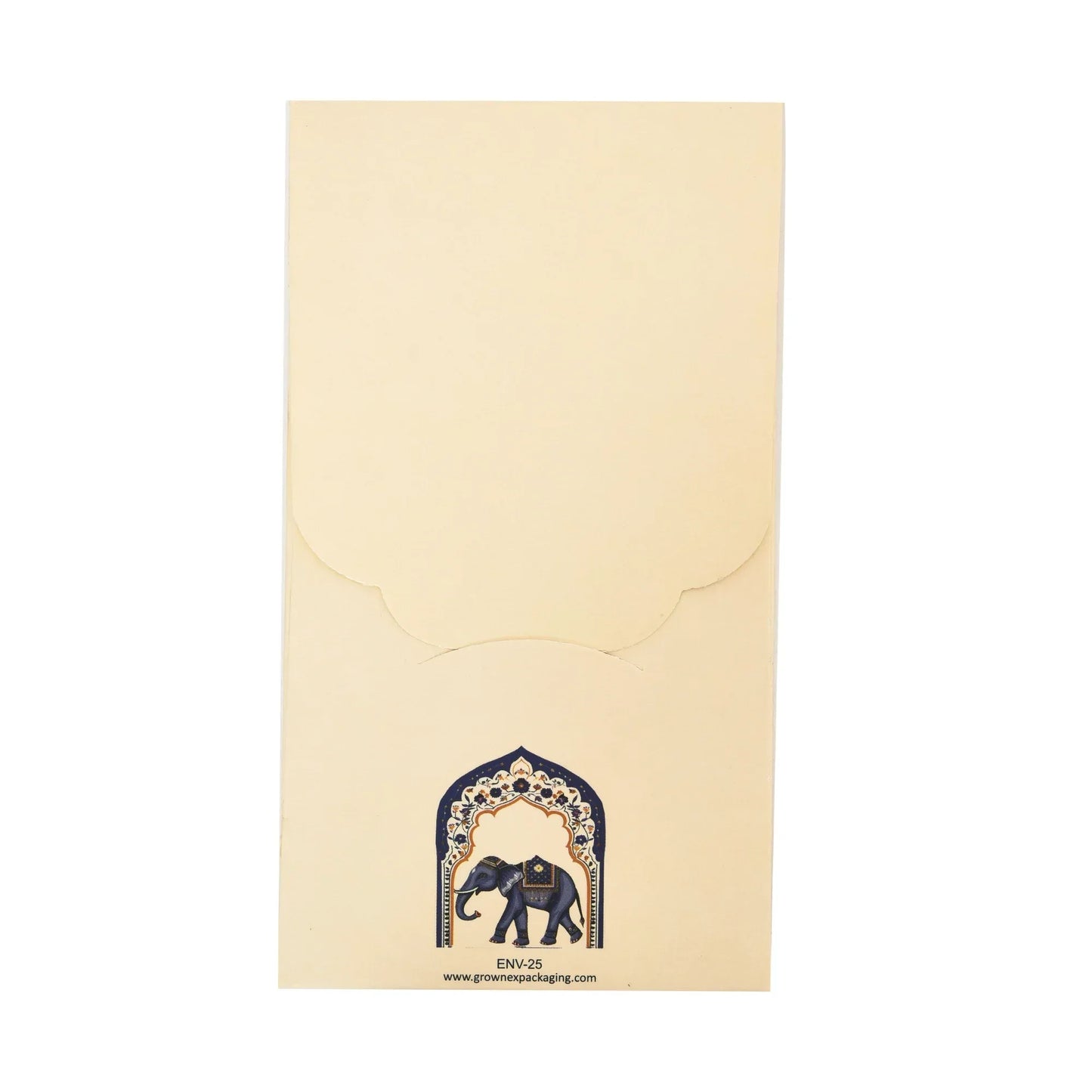 Personalized White Elephant Foil Envelope (7.25 x 3.5 Inch) | Money Envelope | Grownex Packaging |