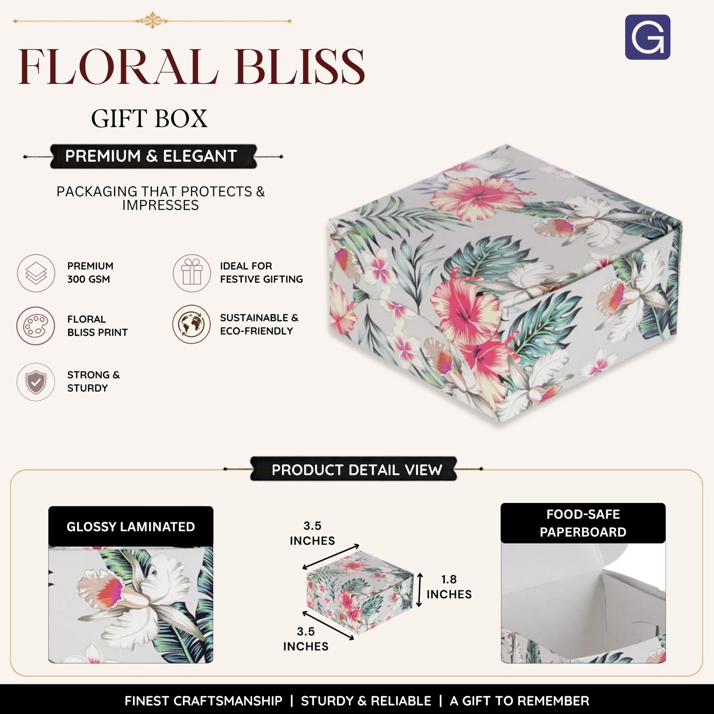 Floral Bliss Multipurpose Gift Box | Premium Gift Box