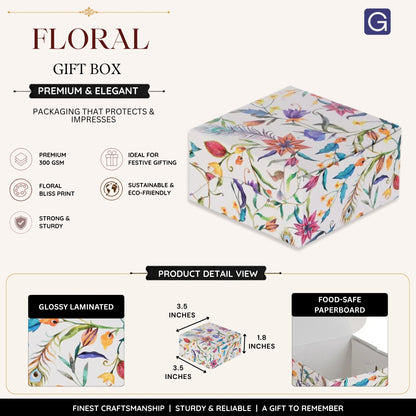 Multipurpose Floral Laddoo Gift Box | Premium Box