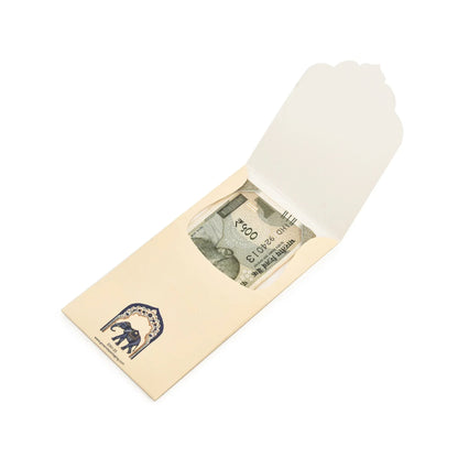 Personalized White Elephant Foil Envelope (7.25 x 3.5 Inch) | Money Envelope | Grownex Packaging |