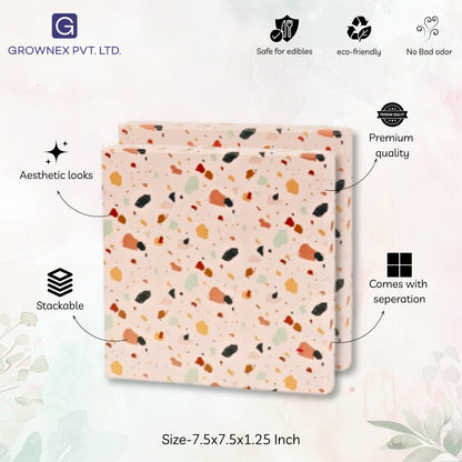 16 Pcs Cavity Chocolate Box - Stone Print | Grownex Packaging | Chocolate Box