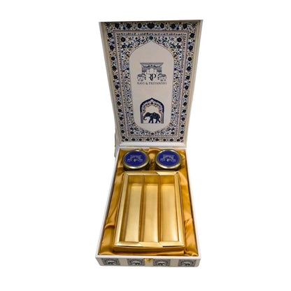 White Royal Elephant Wooden Box with Paper Bag | Gift Combo | Grownex Packaging | wooden box