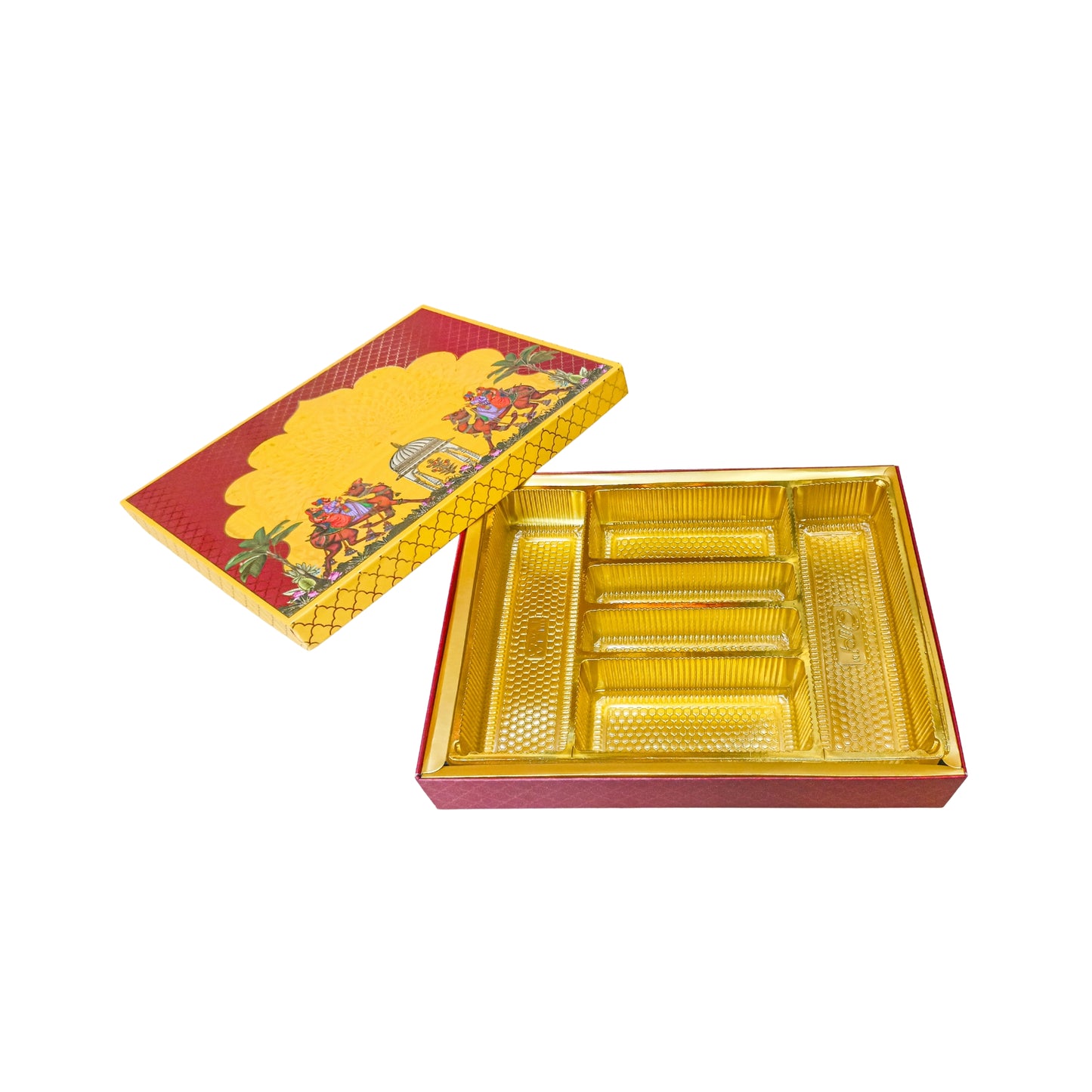 Rajasthani Theme Foil Print Lawana Box  | Premium Shagun & Wedding Gift Box