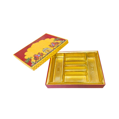 Rajasthani Theme Foil Print Lawana Box  | Premium Shagun & Wedding Gift Box