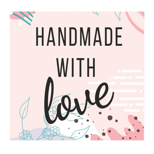 Handmade with Love Label Card | Grownex Packaging | Tags & Stickers