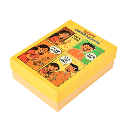 Raksha Bandhan Gift Hamper Box (Size- 9.5x7x3 Inches) | Grownex Packaging | Hamper Box