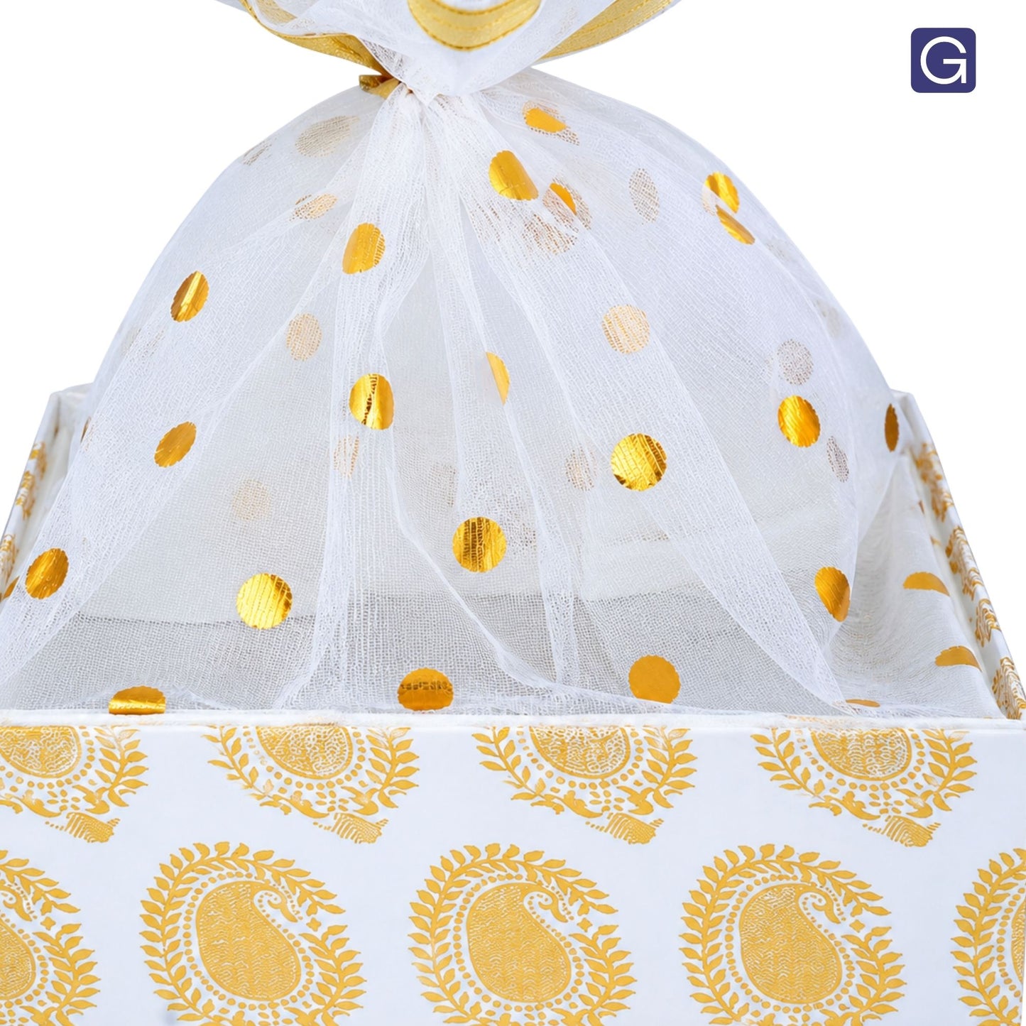 Royal White Gift Basket | for Wedding & Corporate Gifting