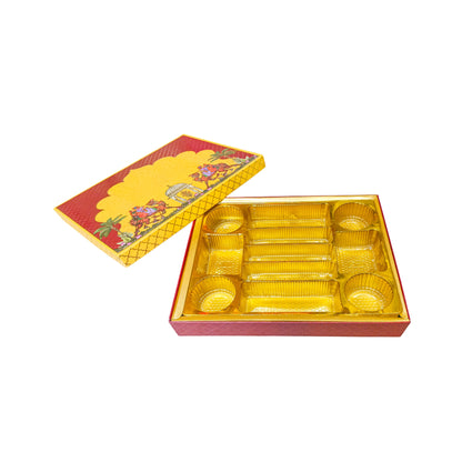 Rajasthani Theme Foil Print Lawana Box  | Premium Shagun & Wedding Gift Box