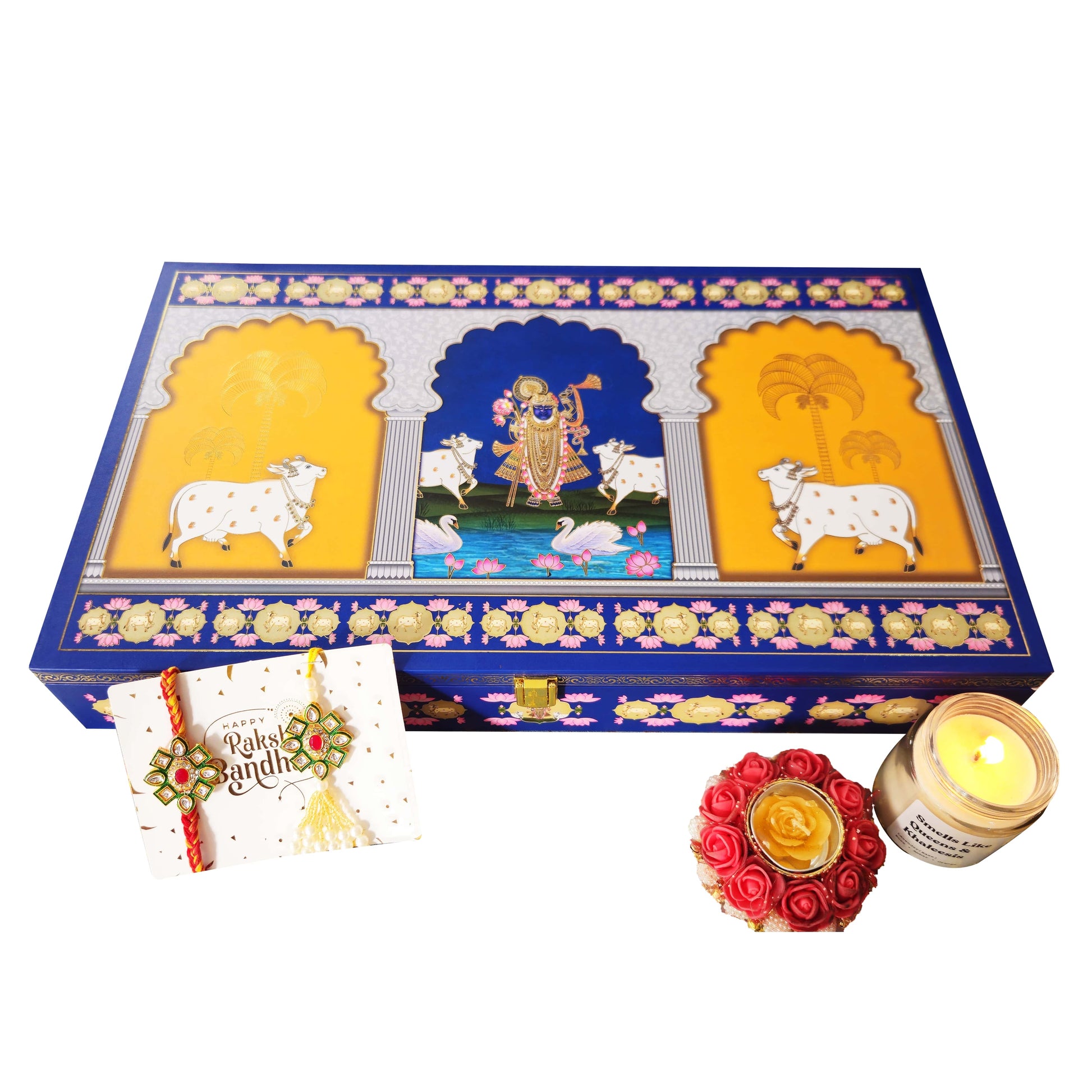 Raksha Bandhan Celebrations Premium Wooden Box | Grownex Packaging | wooden box