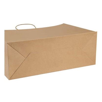 Garment Size 15.5x3.75x14 inch Brown Paper Bag