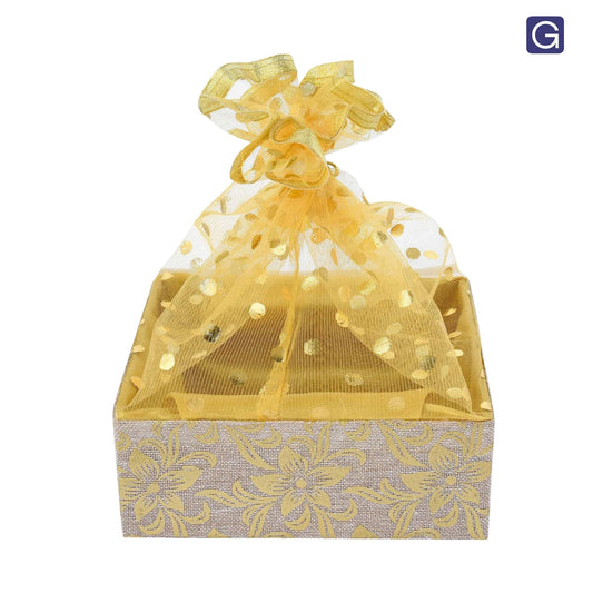 Golden Jute Gift Basket | Festive & Corporate Gifting Basket