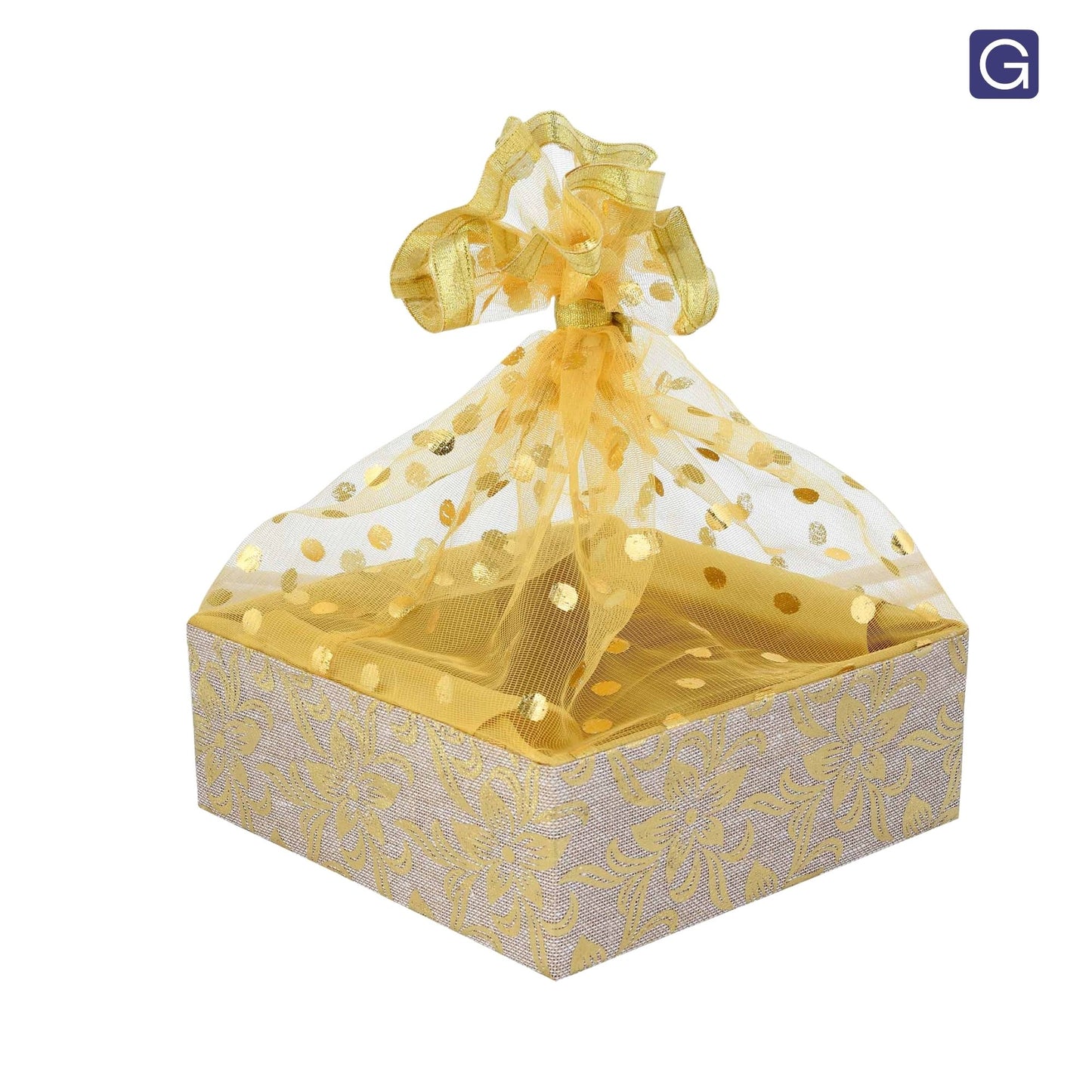 Golden Jute Gift Basket | Festive & Corporate Gifting Basket