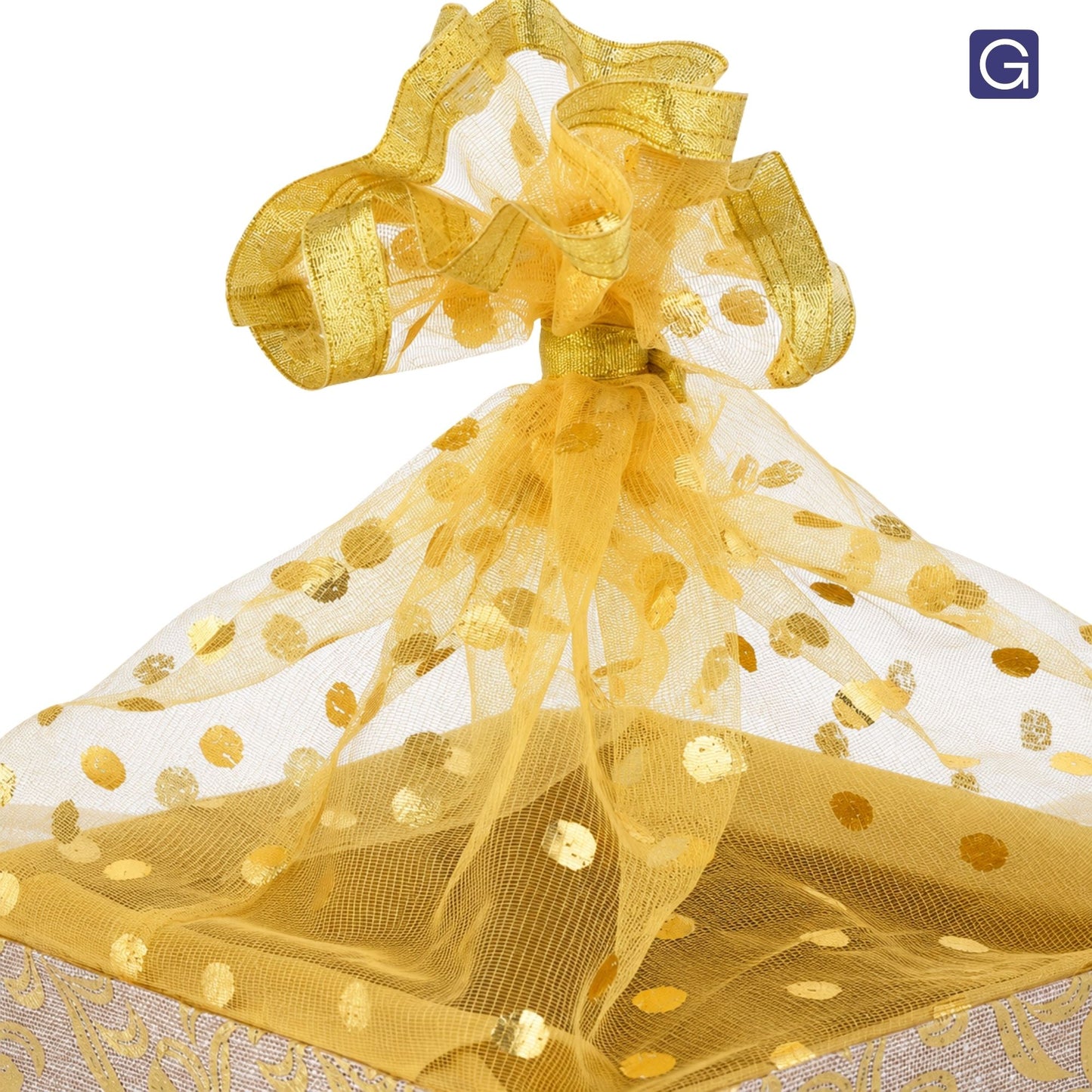 Golden Jute Gift Basket | Festive & Corporate Gifting Basket