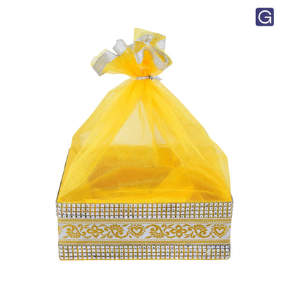 Yellow Gift Hamper Basket | Wedding & Return Gift Packaging