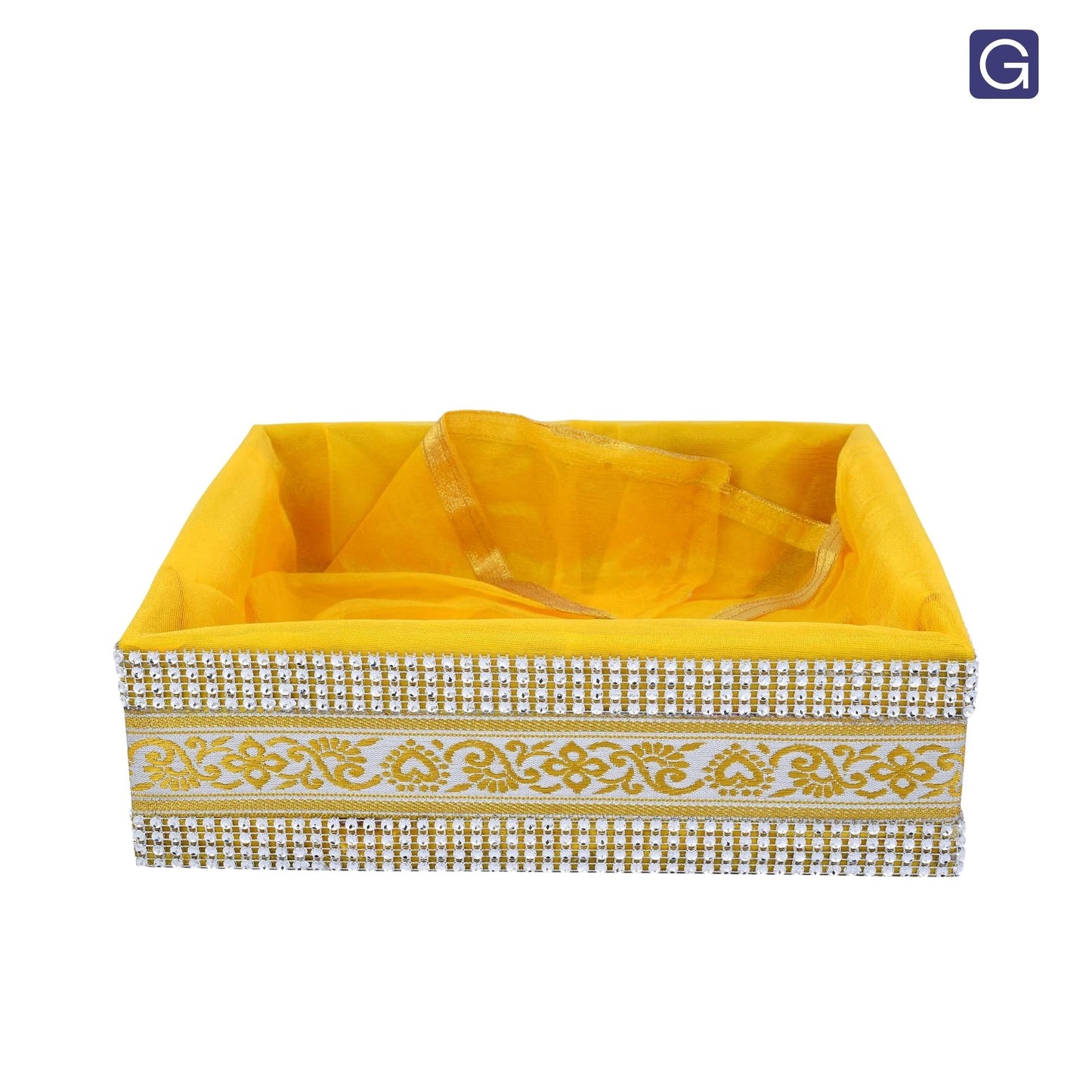 Yellow Gift Hamper Basket | Wedding & Return Gift Packaging