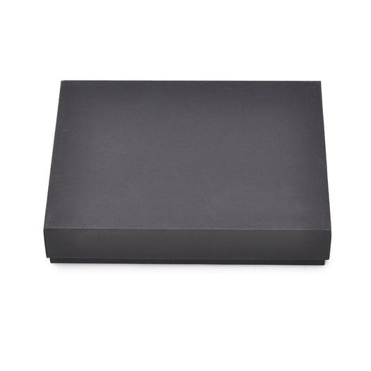 Luxury Black Top Bottom Necklace Box – Velvet Jewelry Gift Packaging | Grownex Packaging | Jewellery Box