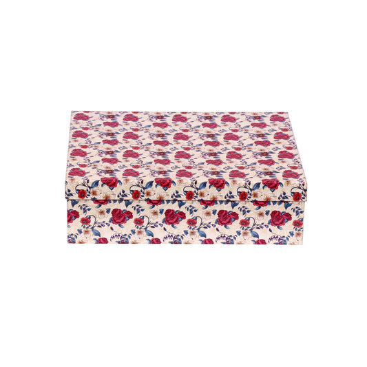 Floral Print Hamper Box 12x10x4 Inch