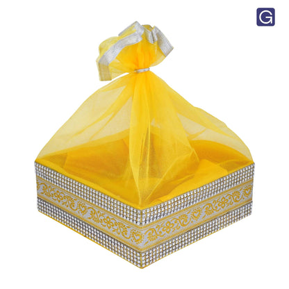 Yellow Gift Hamper Basket | Wedding & Return Gift Packaging