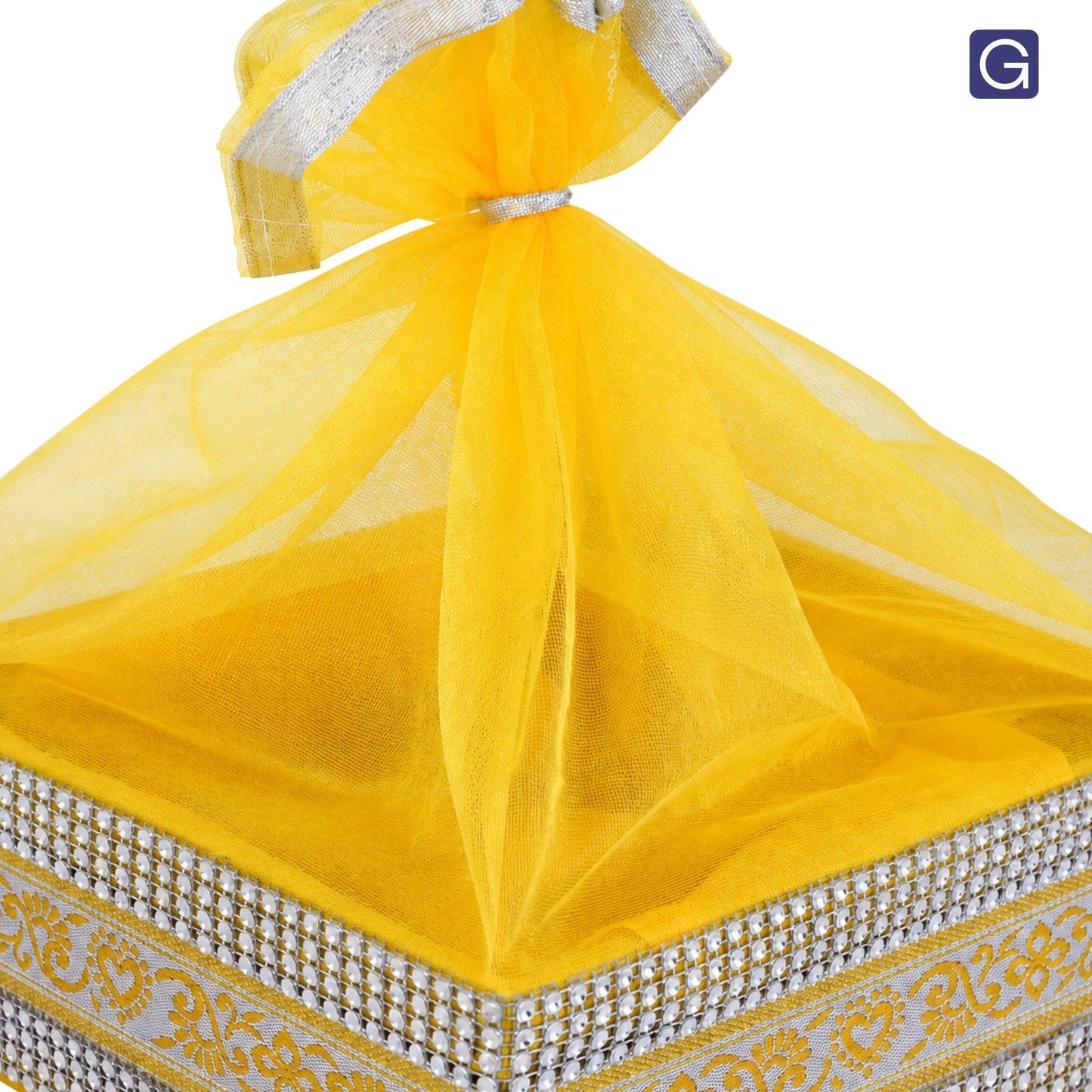Yellow Gift Hamper Basket | Wedding & Return Gift Packaging