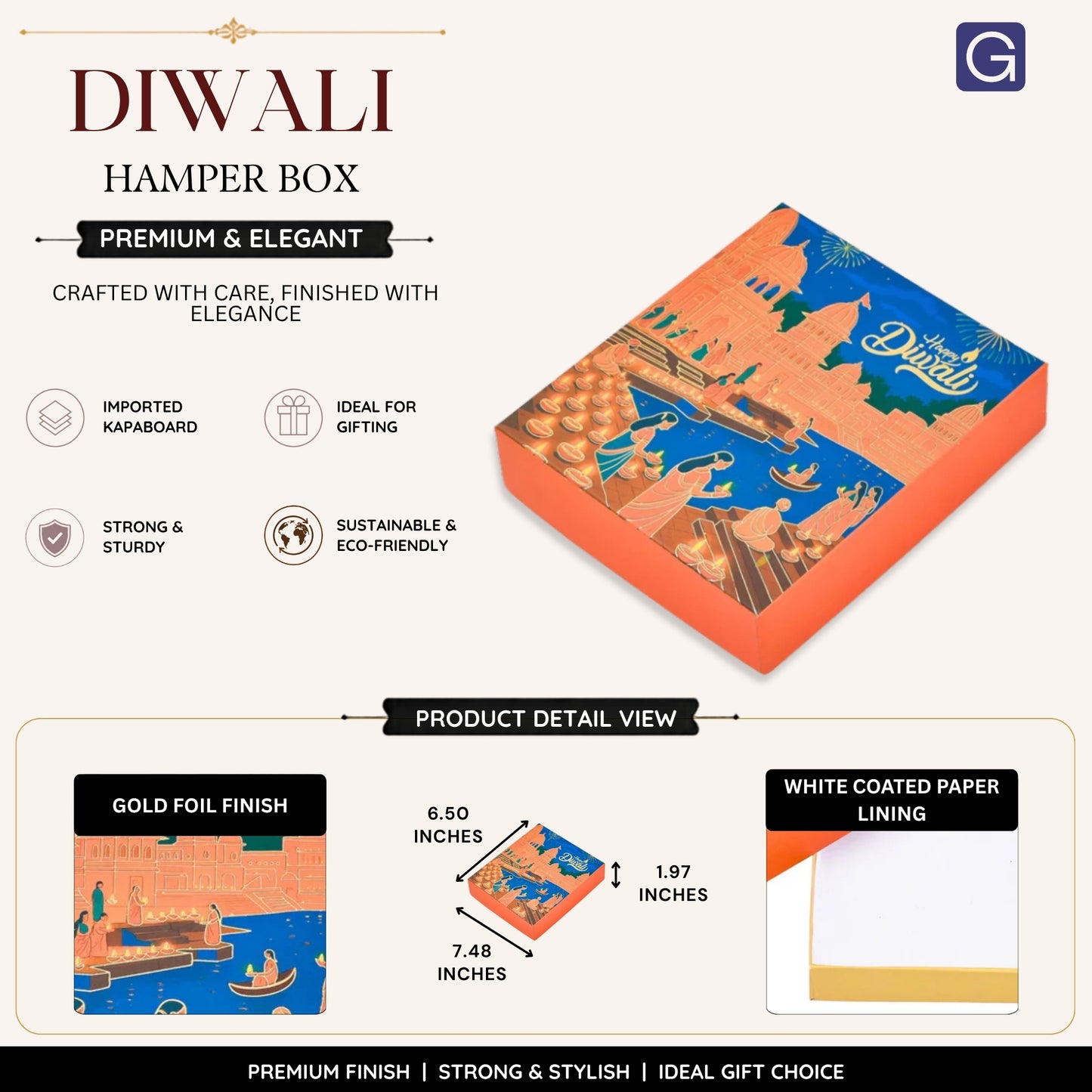Temple & Ghat Diwali Hamper Box | Festive Gifting