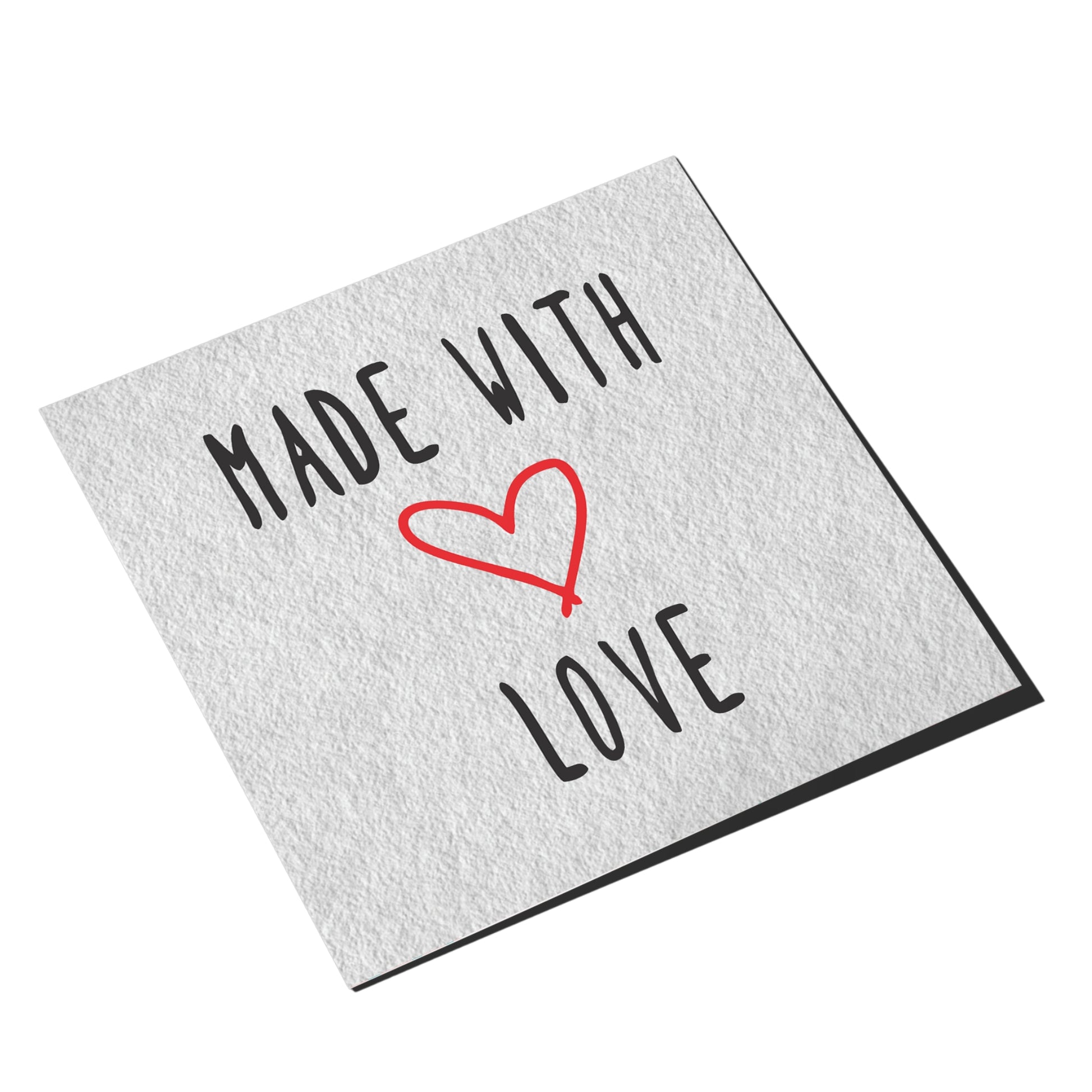 Made With Love - Inspirational Wall Art | Grownex Packaging | Tags & Stickers
