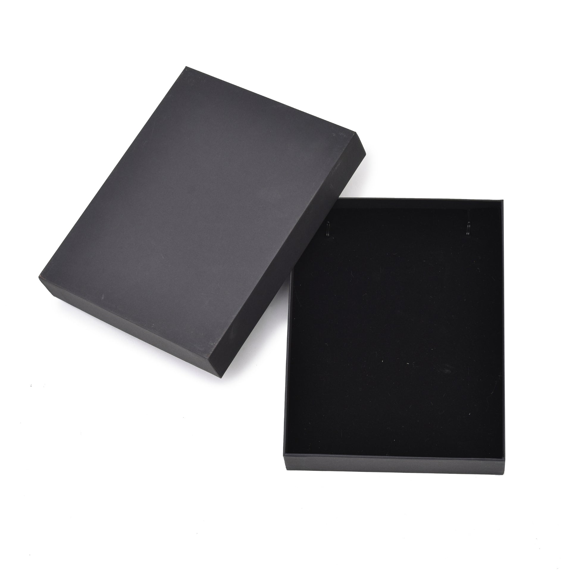 Luxury Black Top Bottom Necklace Box – Velvet Jewelry Gift Packaging | Grownex Packaging | Jewellery Box