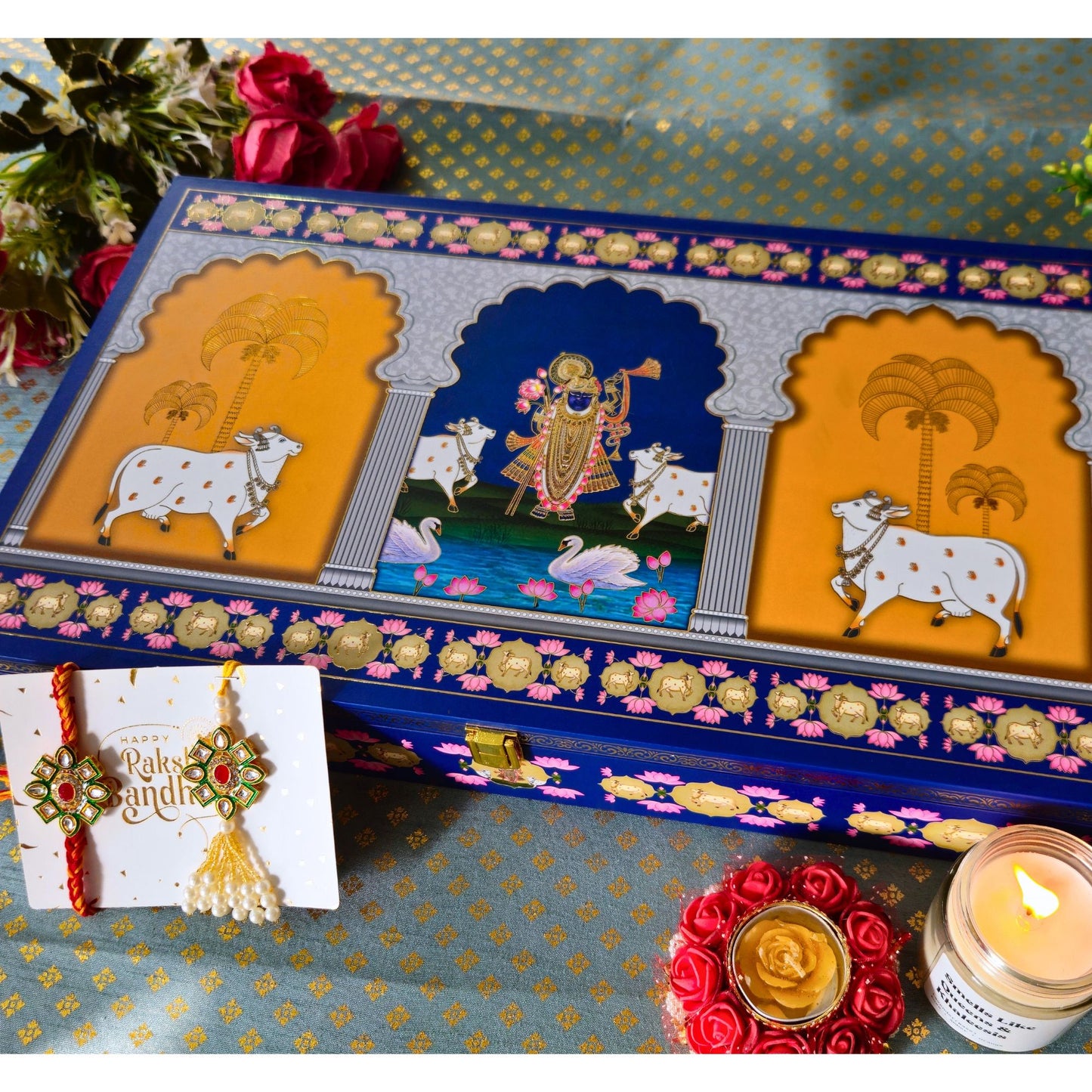 Raksha Bandhan Celebrations Premium Wooden Box | Grownex Packaging | wooden box