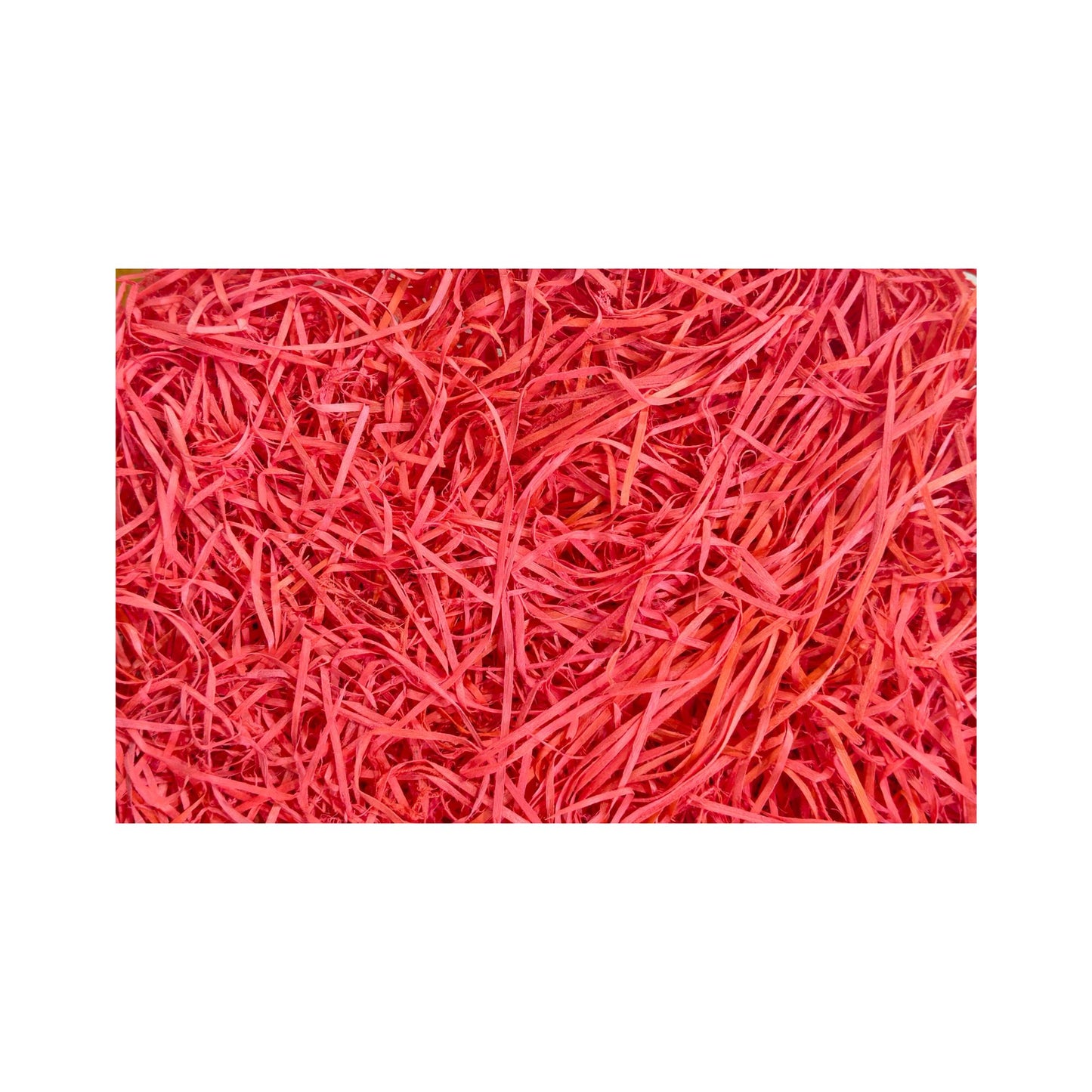 Red Cooler Grass 100gm | Decorative Shredded Wooden Filler for Gift Boxes & Hampers | Grownex Packaging |