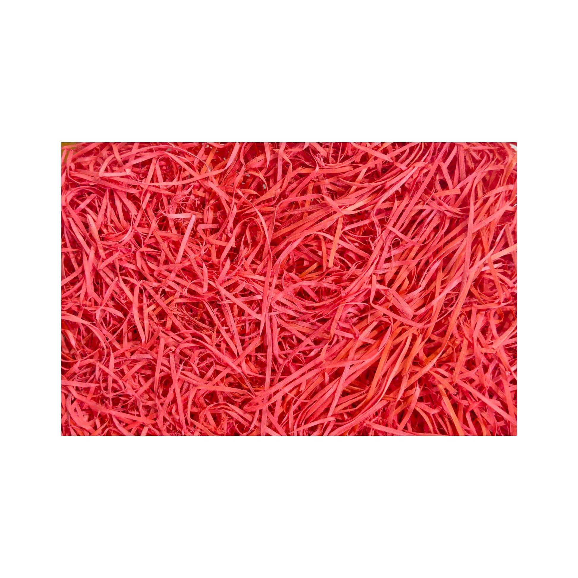 Red Cooler Grass 100gm | Decorative Shredded Wooden Filler for Gift Boxes & Hampers | Grownex Packaging |