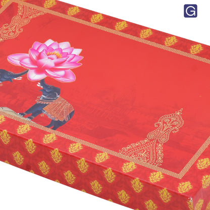 Red Elephant Sweet Box | 1kg Premium Mithai Packing Box