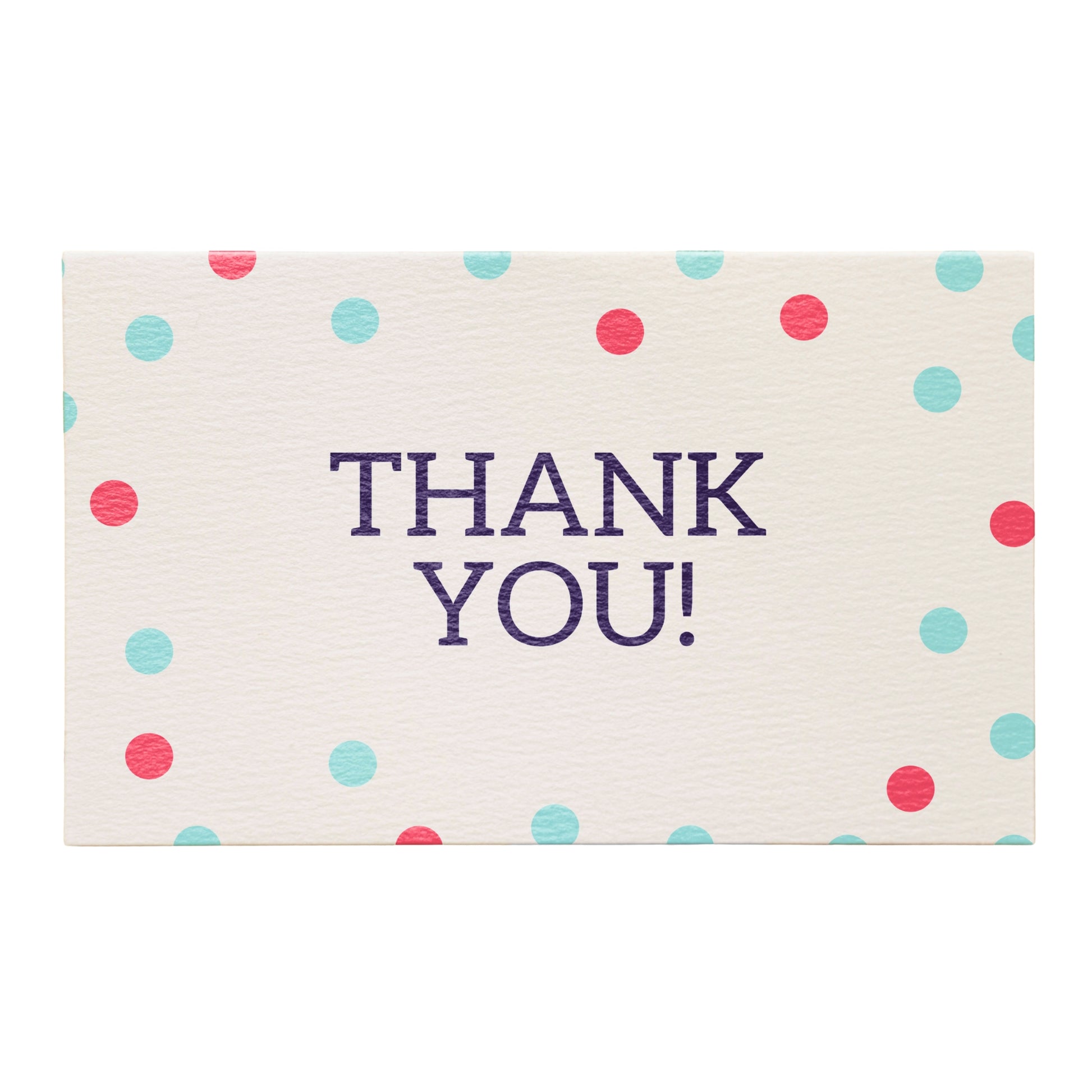 Colorful Polka Dot "Thank You!" Greeting Cards – Set of 6 | Grownex Packaging | Tags & Stickers