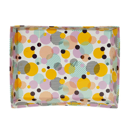 Polka Dots Boat Shape Room Hamper Tray | Grownex Packaging | Basket & Tray