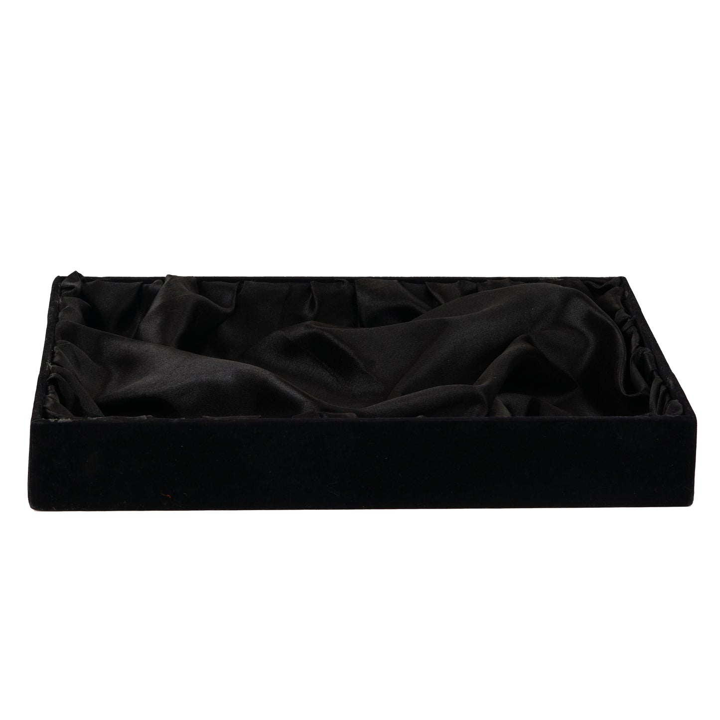 14x10x2 inch Velvet Wooden Tray - Z Black