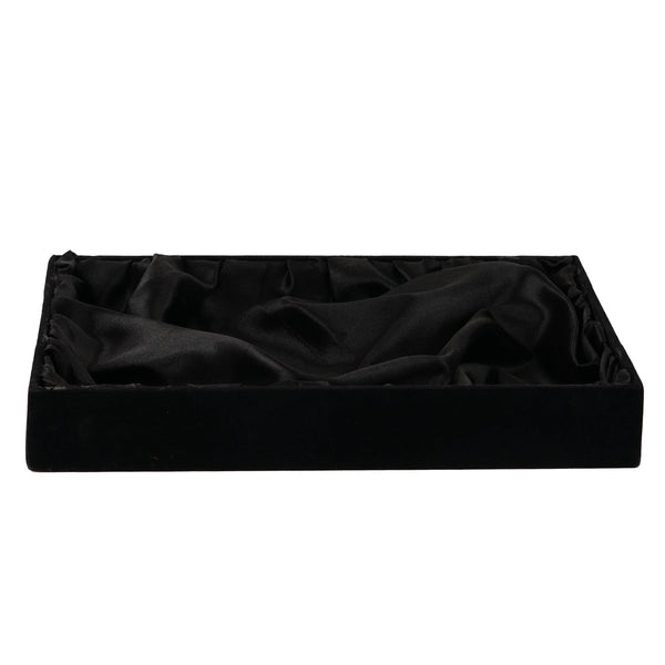14x10x2 inch Velvet Wooden Tray - Z Black | Grownex Packaging | Basket & Tray