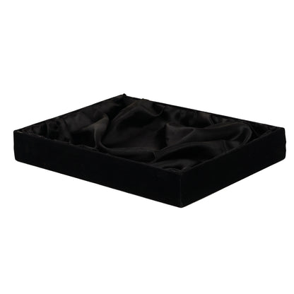 14x10x2 inch Velvet Wooden Tray - Z Black