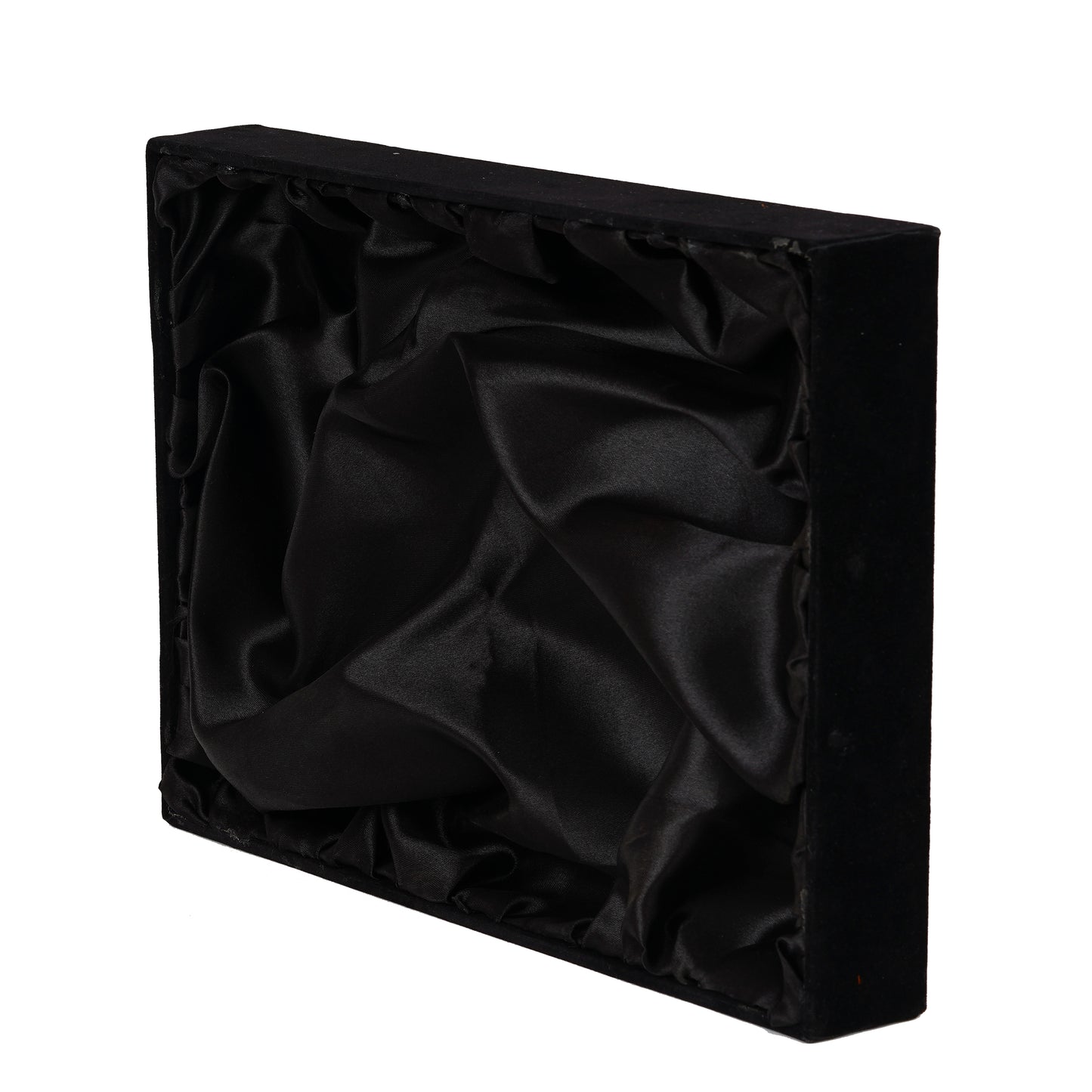 14x10x2 inch Velvet Wooden Tray - Z Black