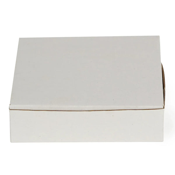7.5x7.5x2 Inch White Duplex Pizza Box | Grownex Packaging | Bakery Box