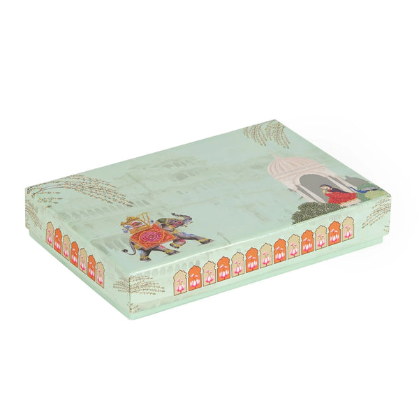 500 gm Green Elephant 4 Line Premium Sweet Box | Grownex Packaging | Sweet Box