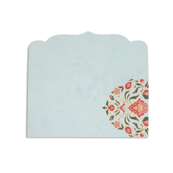 Personalized Plain Blue Foil Envelope (7.25 x 3.5 Inch) | Grownex Packaging |