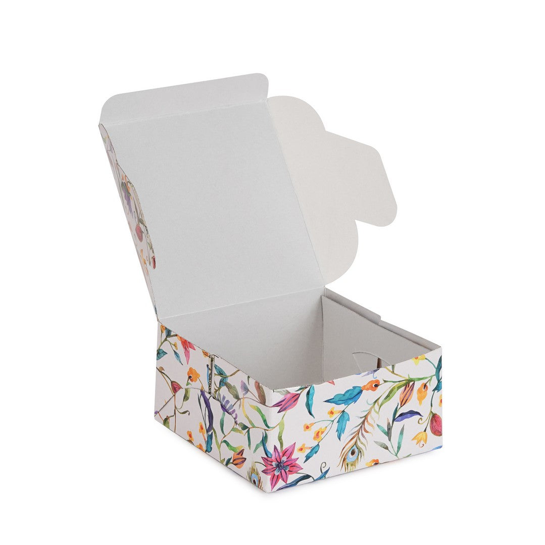 Multipurpose Ladoo Gift Box – Floral Design | Grownex Packaging | hamper box