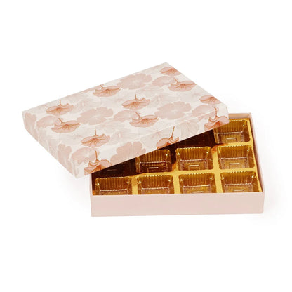 12 Pcs Cavity Chocolate Box - Floral | Grownex Packaging | Chocolate Box