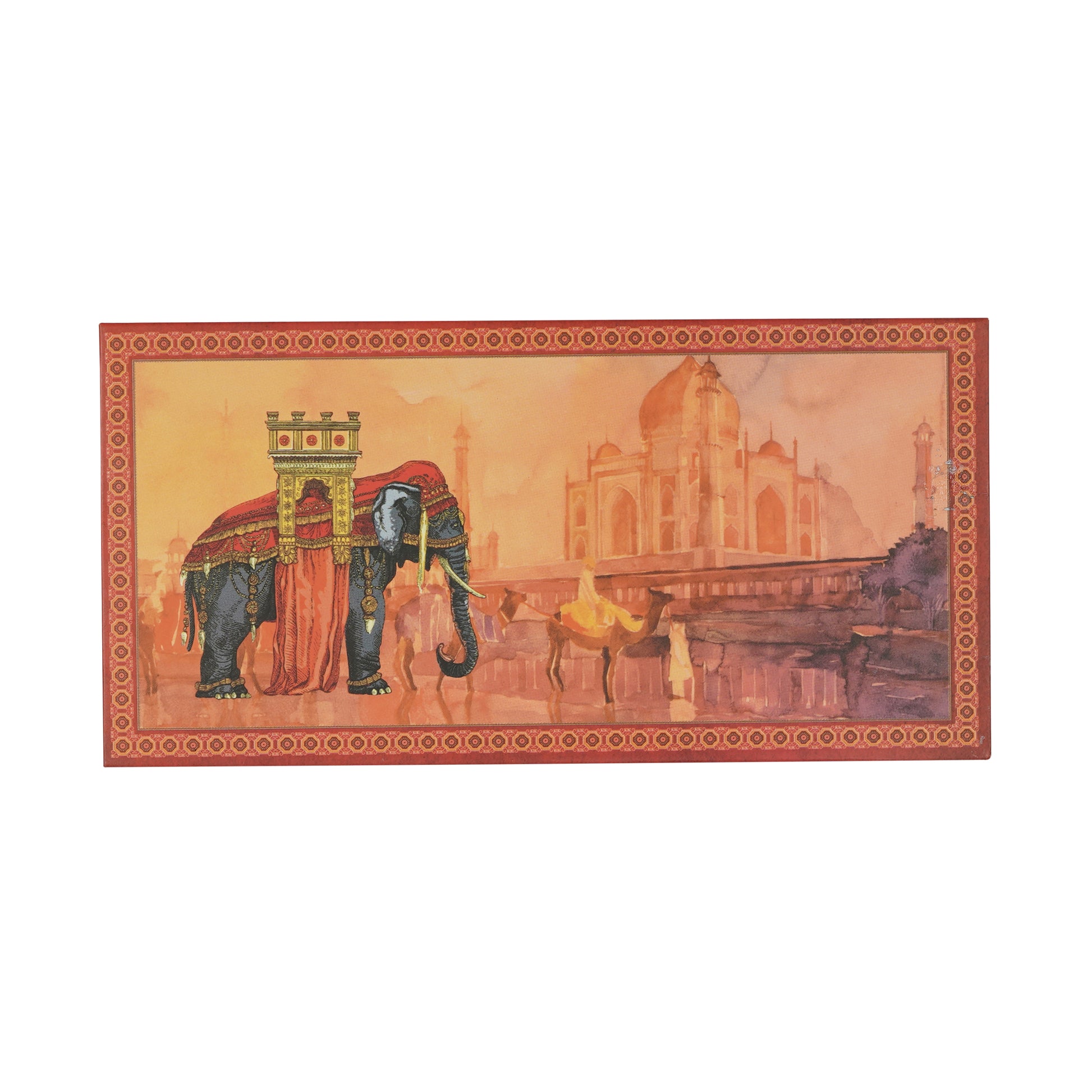 Red Elephant Foil Matt Envelope " Rakhi Special Gifting Envelope” | Grownex Packaging | Envelope
