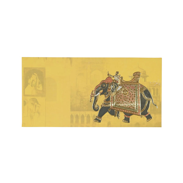 Yellow Elephant Foil Print Envelope | Grownex Packaging | Envelope